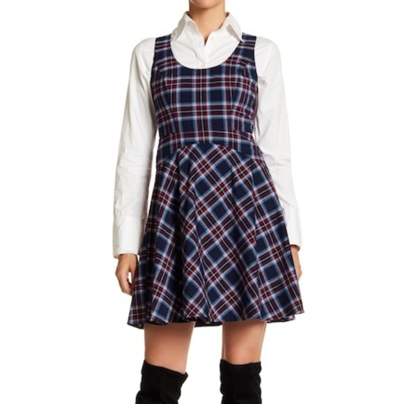 Donna Morgan Dresses & Skirts - Delist 6/3‼️Donna Morgan Plaid Print Crepe Dress